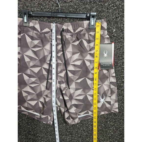 Spyder Swim Men's Swim Trunks Camouflage Large Mesh Lining Pockets Beech  NWT - Picture 3 of 7